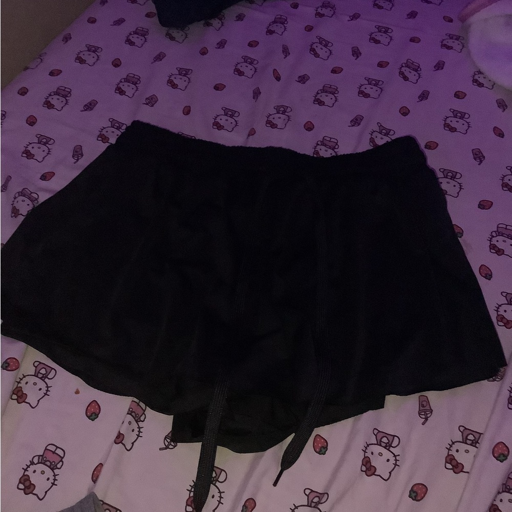 Women's Black Athletic Shorts